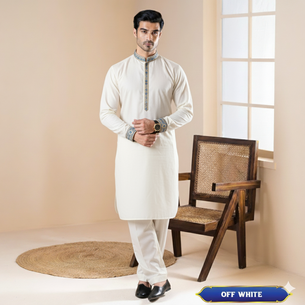 Alkaram Boski Cream White Dress