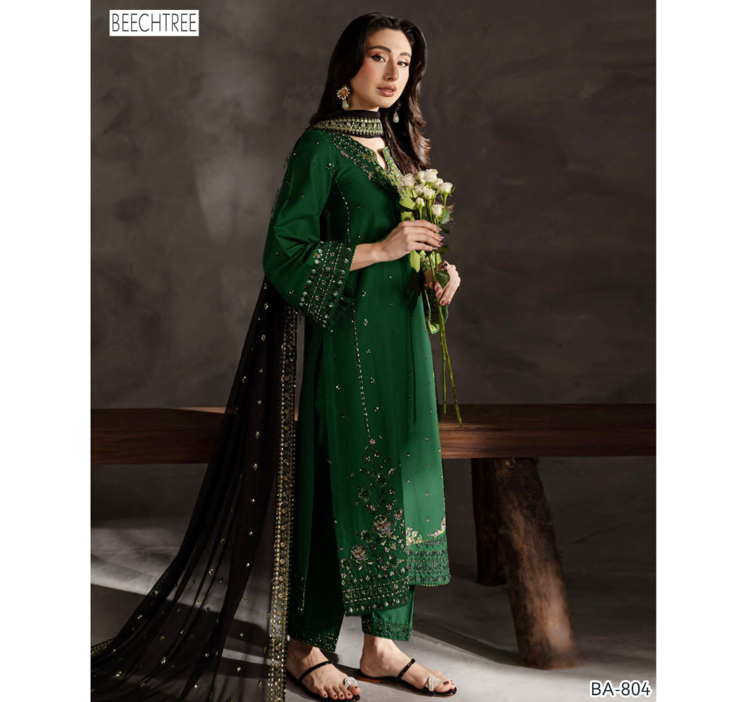 WINTER COLLECTION DHANAK EMBROIDERY 3pc
