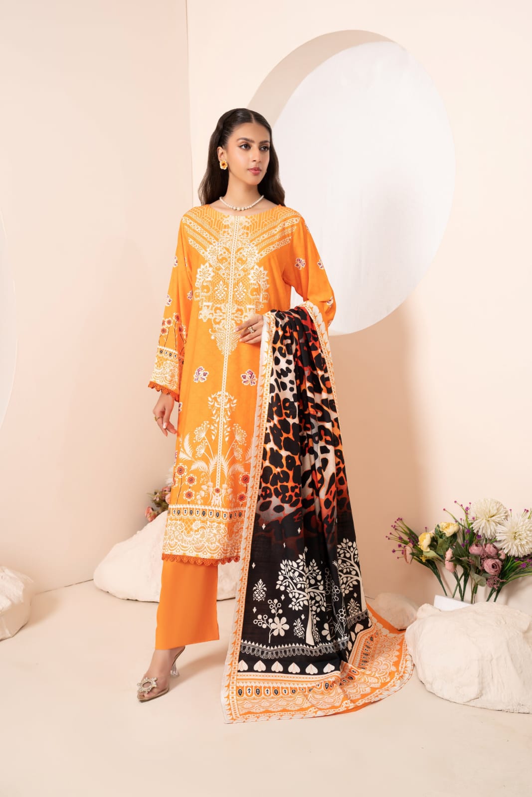 Unstitched 3PC Collection Imperial Violet