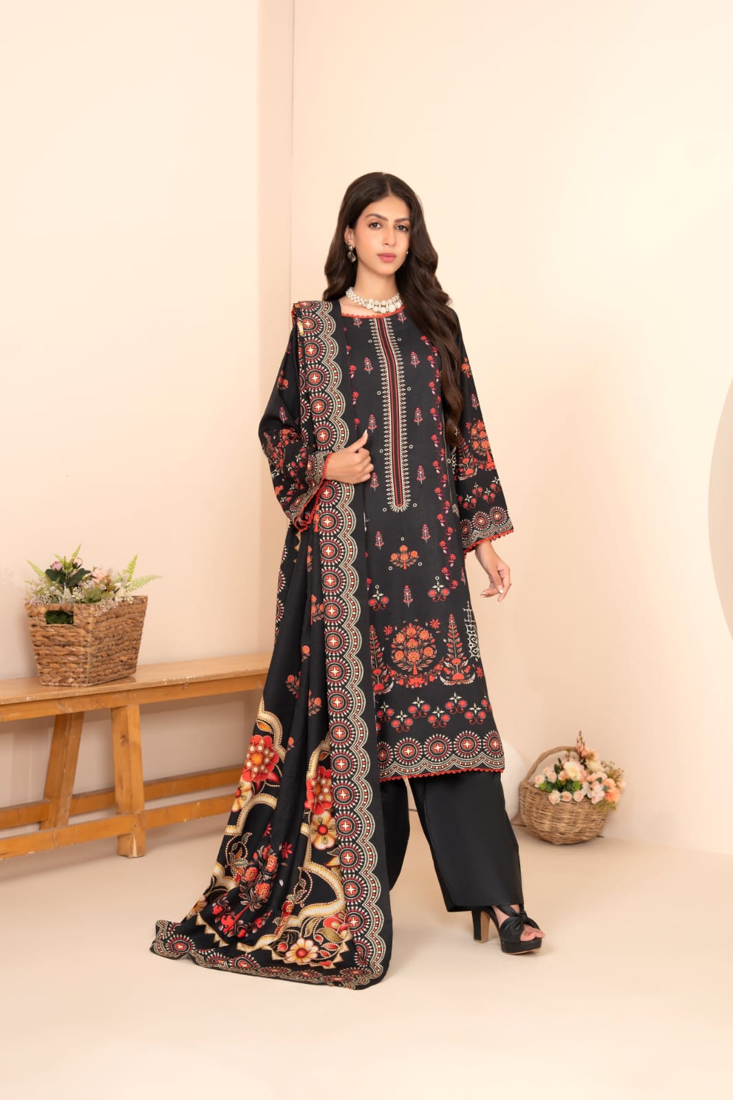 Unstitched 3PC Collection Imperial Violet
