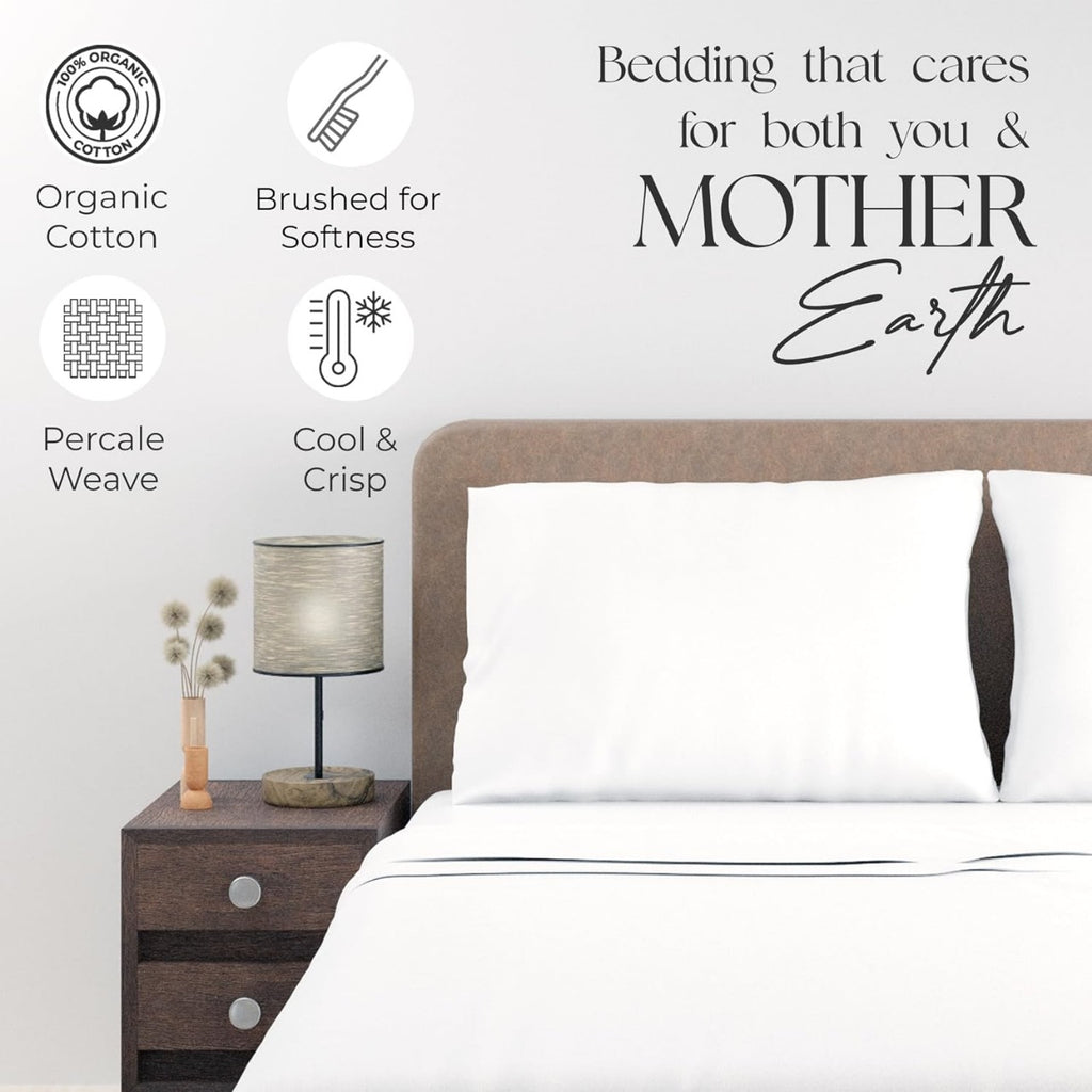 About this item 100% Organic Cotton – Crisp, Cool &amp; Naturally Breathable: